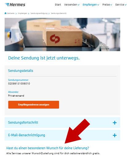 hermes kann zustellung nicht ändern|Hermes paket umleiten.